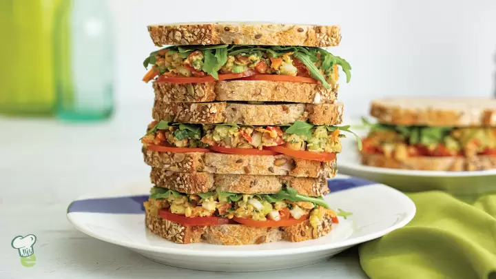 Heart Healthy Veggie Chickpea Sandwiches